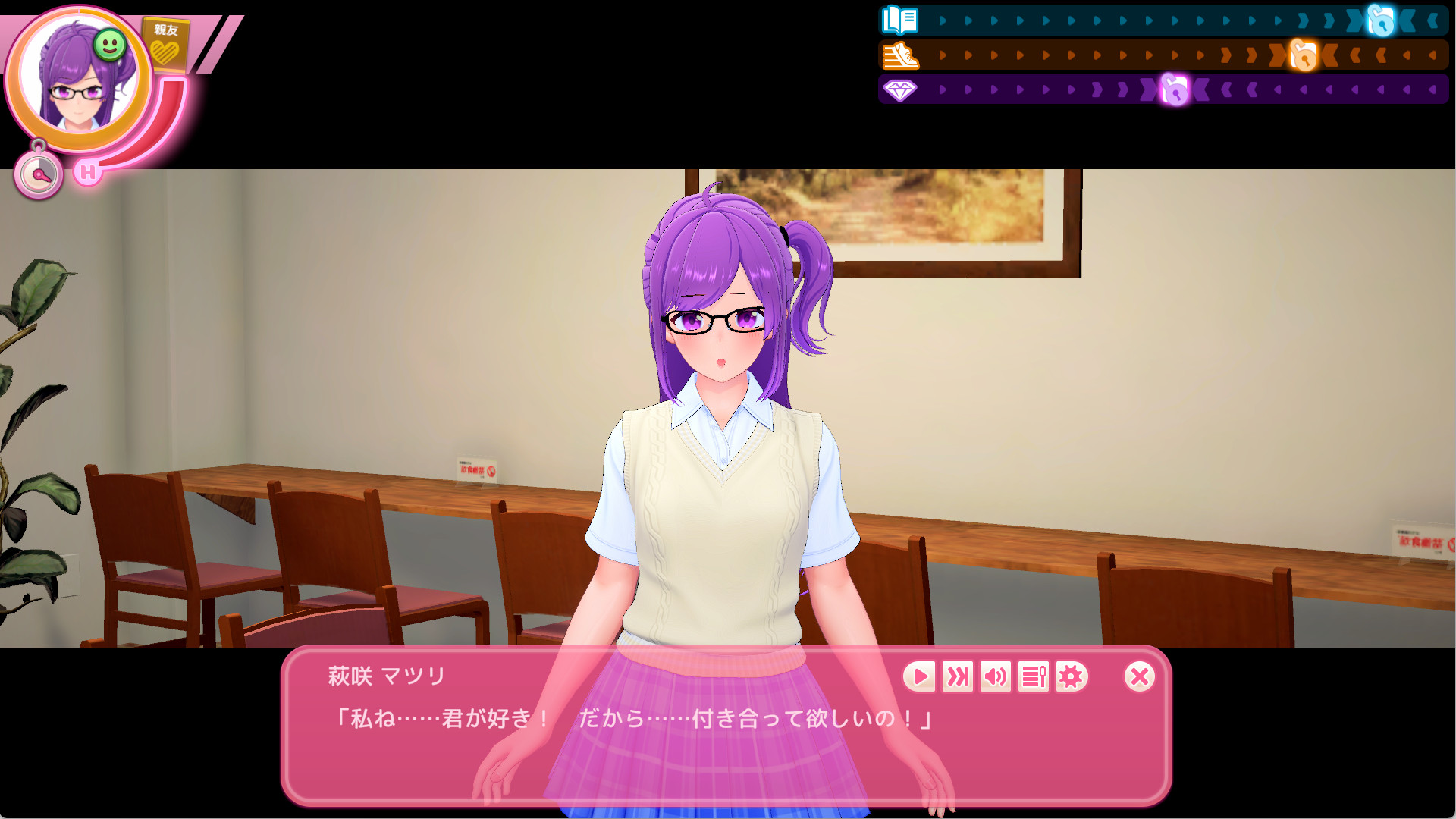 (明るい)から告白